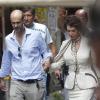 Sophia Loren sur le tournage de La Voix humaine, adaptation de l'oeuvre de Jean Cocteau, sous la direction de son fils Edoardo Ponti, à Venise le 8 juillet 2013