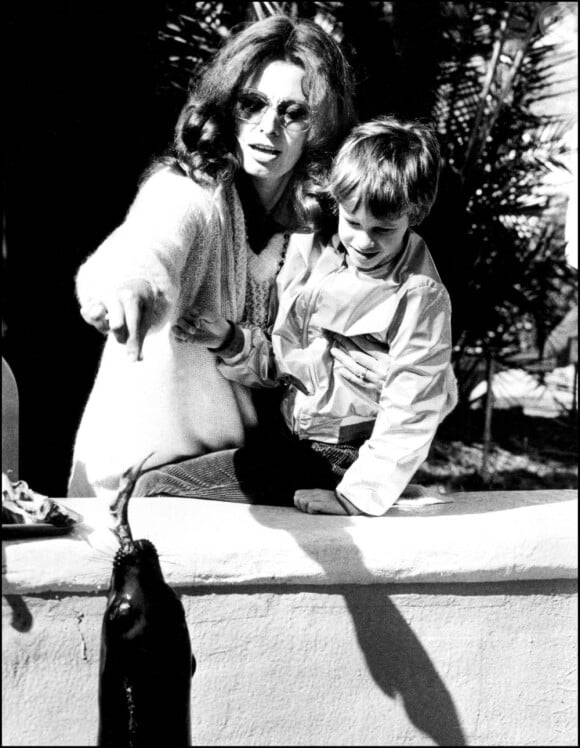 Sophia Loren et son fils Edoardo en 1979 en Floride