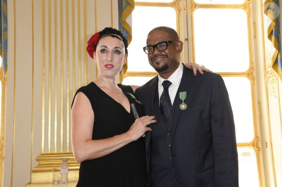 Rossy de Palma et Forest Whitaker au Ministère de la Culture et de la Communication à Paris, le 9 juillet 2013.