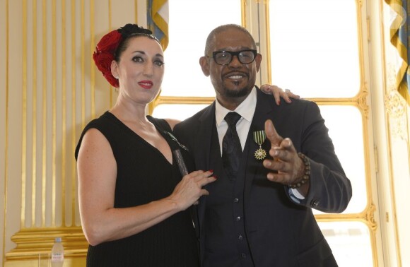 Rossy de Palma et Forest Whitaker au Ministère de la Culture et de la Communication à Paris, le 9 juillet 2013.