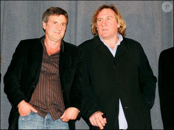 Daniel Auteuil et Gérard Depardieu lors du Festival du film de Sarlat en 2004