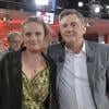 Daniel Auteuil et sa fille Aurore lors de l'émission Vivement dimanche, à Paris le 4 juin 2013