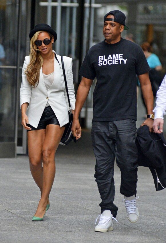 Beyonce et Jay-Z se rendent au cinema voir le film "Iron Man 3" à New York, le 2 juin 2013.