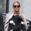 Beyonce Knowles et sa fille Blue Ivy Carter dans les rues de New York, le 13 mars 2012.