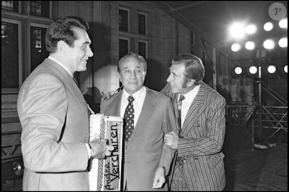 André Verchuren et Tino Rossi le 28 avril 1982. 