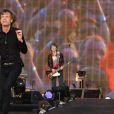 Mick Jagger, Ronnie Wood et Keith Richards - Après avoir donné le 13 juillet 2013 un concert avec son groupe The Rolling Stones à Hyde Park à Londres, Mick Jagger a fêté son 70e anniversaire au club privé Loulou.