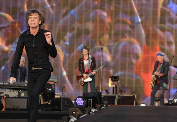Mick Jagger, Ronnie Wood et Keith Richards - Après avoir donné le 13 juillet 2013 un concert avec son groupe The Rolling Stones à Hyde Park à Londres, Mick Jagger a fêté son 70e anniversaire au club privé Loulou.