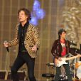 Mick Jagger et Ronnie Wood - Après avoir donné le 13 juillet 2013 un concert avec son groupe The Rolling Stones à Hyde Park à Londres, Mick Jagger a fêté son 70e anniversaire au club privé Loulou.