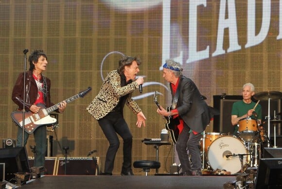 Ronnie Wood, Mick Jagger, Keith Richards et Charlie Watts - Après avoir donné le 13 juillet 2013 un concert avec son groupe The Rolling Stones à Hyde Park à Londres, Mick Jagger a fêté son 70e anniversaire au club privé Loulou.