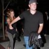 Hilary Duff à la sortie d'un restaurant avec son mari Mike Comrie à Hollywood, le 12 juillet 2013.