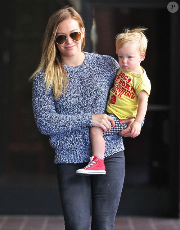 Hilary Duff emmène son fils Luca à l'atelier "Babies First Class" à Sherman Oaks, le 26 juin 2013.