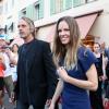 Jeremy Irons et Hilary Swank lors de l'inauguration de la boutique Bulgari à Saint-Tropez le 16 juillet 2013