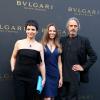 Juliette Binoche, Jeremy Irons et Hilary Swank lors de l'inauguration de la boutique Bulgari à Saint-Tropez le 16 juillet 2013