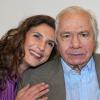 Emmanuelle Galabru et son père Michel Galabru à Paris le 17 novembre 2011.