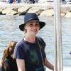 Emmanuelle Seigner à Ischia, le 16 juillet 2013.