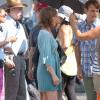 Jennifer Aniston est sur le tournage du film "Squirrels to the Nuts" à New York le 17 juillet 2013.