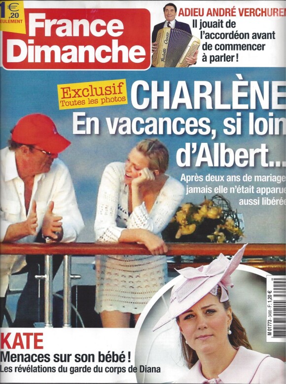 Magazine France Dimanche du vendredi 19 juillet 2013.