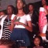 La First Lady Michelle Obama a été aperçue en compagnie de ses filles Sasha et Malia dans les tribunes du concert de Beyoncé à Chicago, le 17 juillet 2013.