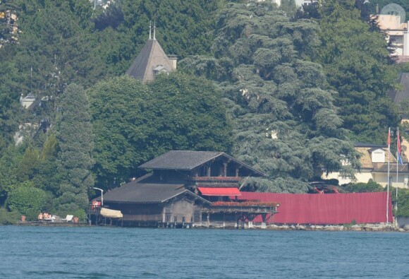 L'annexe du bord du lac devant le manoir de Tina Turner et Erwin Bach où ils se sont mariés le 21 juillet 2013 à Zurich.