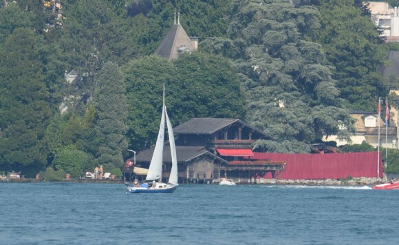 L'annexe du bord du lac devant le manoir de Tina Turner et Erwin Bach où ils se sont mariés le 21 juillet 2013 à Zurich.
