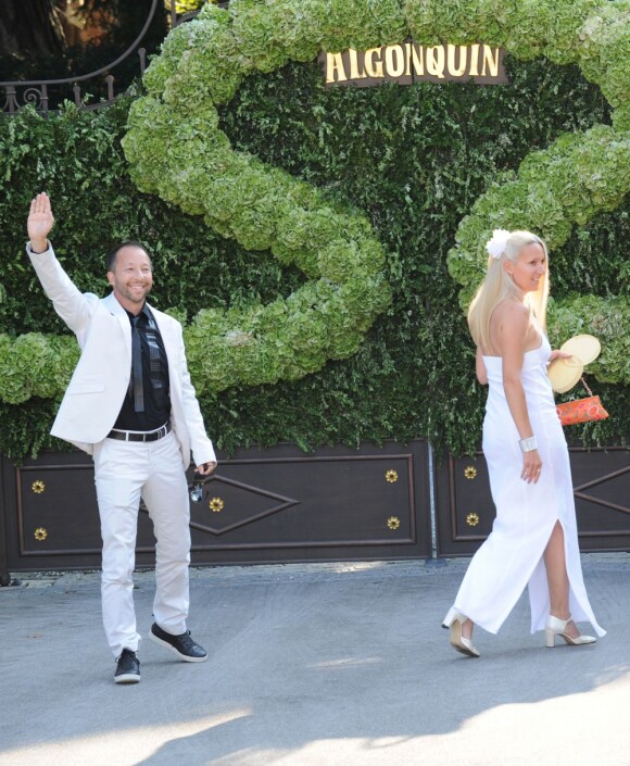 DJ Bobo et sa femme Nancy au mariage de Tina Turner avec Erwin Bach sur les rives du lac de Zurich en Suisse le 21 juillet 2013.