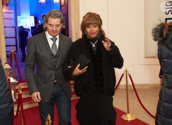 Tina Turner et Erwin Bach à Vienne, le 15 novembre 2012.