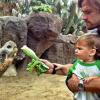 Jared Padalecki et son fils Thomas au zoo de San Diego. Juillet 2013.