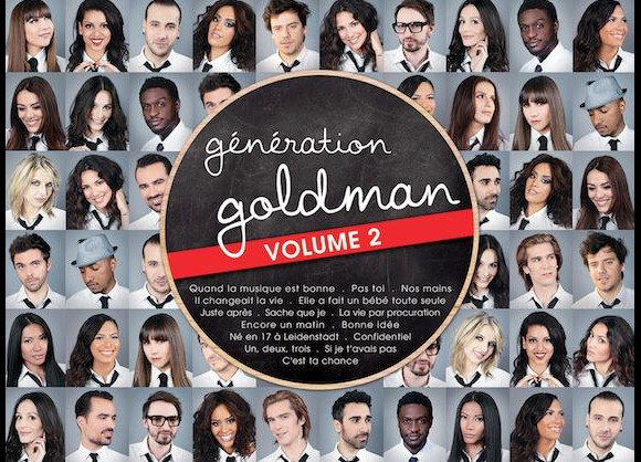 Pochette de Génération Goldman 2, dans les bacs le 26 août 2013.