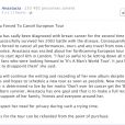 Message d'Anastacia sur Facebook le 27 février pour annoncer son nouveau cancer du sein