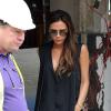 Exclusif - David et Victoria Beckham, quittent un site de construction avec Gordon Ramsay, dans le sud de Londres, le 12 juillet 2013. Il se pourrait que les Beckham aient décidé d'investir dans un restaurant.