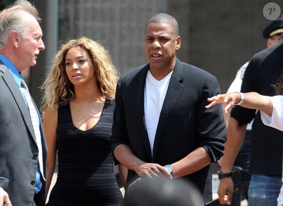 Beyoncé et Jay-Z lors de la journée Justice for Trayvon Rally, à New York, le 20 juillet 2013.