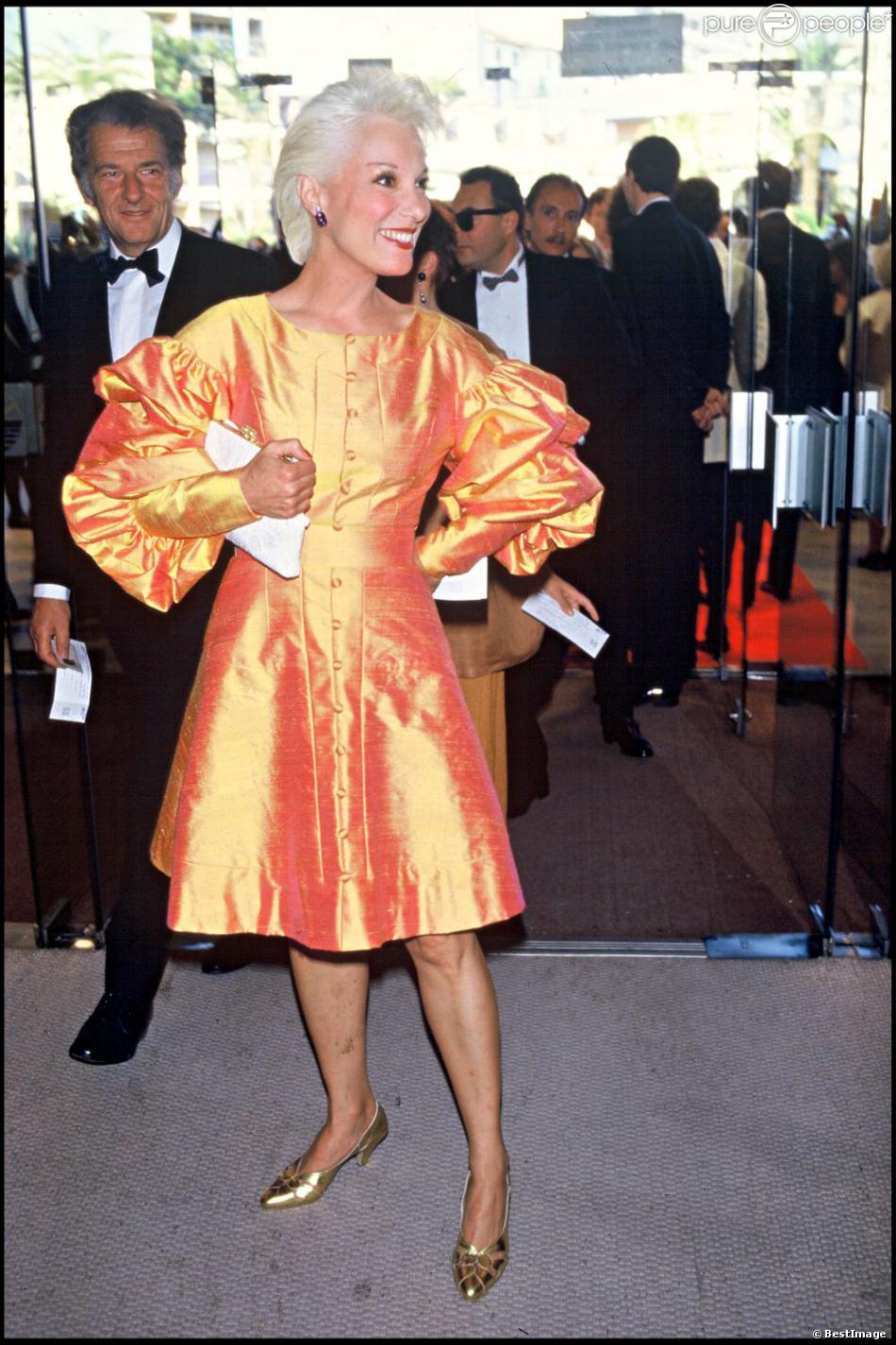 Bernadette Lafont au Festival de Cannes en 1987