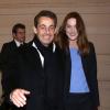 Exclu : Carla Bruni et Nicolas Sarkozy au mariage de Julien Clerc et Hélène Grémillon à Paris, le 17 décembre 2012.