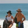 Exclusif - Ireland Baldwin et son petit ami Slater Trout sur la plage de Malibu, le 25 juillet 2013.