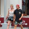 Ireland Baldwin et son petit ami Slater Trout à New York, le 22 juillet 2013.