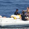 La jolie Nicole Richie profitant de vacances en famille à St-Tropez, le 26 juillet 2013.
