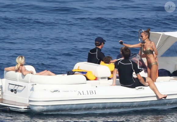 La jolie Nicole Richie profitant de vacances en famille à St-Tropez, le 26 juillet 2013.