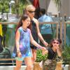 Sarah Michelle Gellar et sa fille Charlotte à Los Angeles, le 27 juillet 2013.