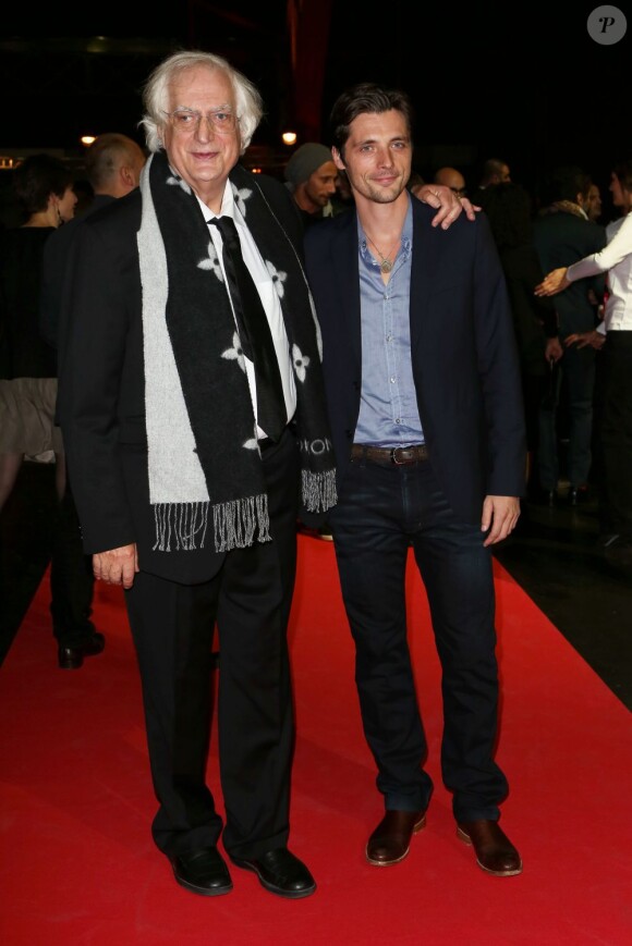 Bertrand Tavernier et Raphaël Personnaz à Lyon le 15 octobre 2012.