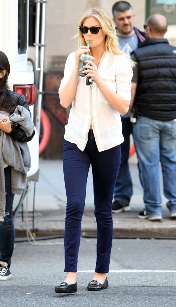 Kate Upton à New York sur le tournage de Other Woman en mai 2013