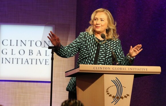 Hillary Clinton lors de la réunion annuelle Global Initiative Annual Meeting, à New York, le 23 septembre 2012.