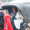 Le prince Charles et Camilla Parker Bowles sont arrivés et repartis en calèche lors de leur visite du 132e Sandringham Flower Show, le 31 juillet 2013, sur le domaine royal dans le Norfolk.