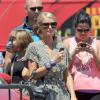 Paris Hilton et son petit-ami River Viiperi arrivent au club Amnesia à Ibiza, le 31 juillet 2013.