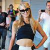 Paris Hilton débarque à Ibiza, le 30 juillet 2013.