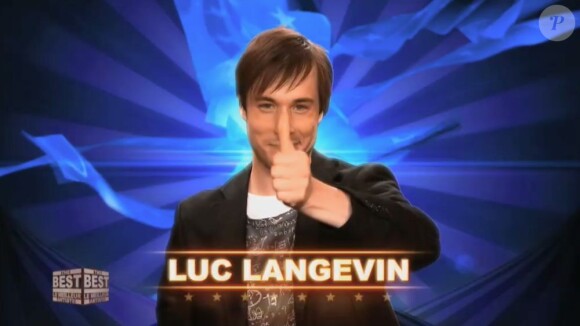 Luc Langevin dans The Best : Le meilleur artiste sur TF1, le vendredi 2 août 2013.