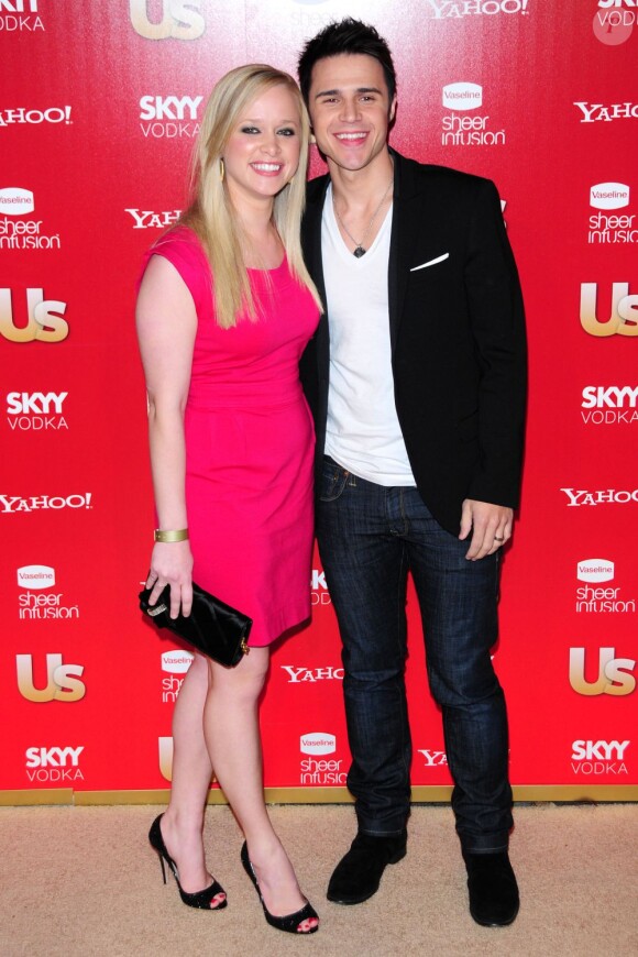 Kris Allen et sa femme Katy en novembre 2009. Le couple a eu le 30 juillet 2013 son premier enfant, Oliver.