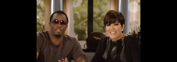Kris Jenner a reçu P.Diddy dans son talk show et ce dernier lui a fait la surprise de lui apporter une vidéo de Kim Kardashian
