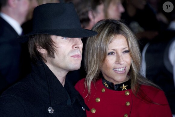 Liam Gallagher et son épouse Nicole Appleton à Londres le 18 Octobre 2012.