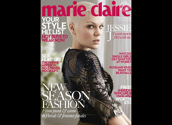 Jessie J en couverture du magazine Marie Claire daté de septembre 2013.