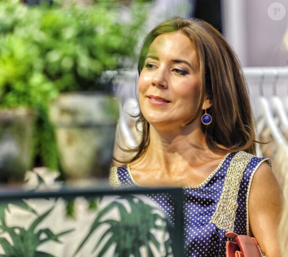 La princesse Mary de Danemark inaugurait le 8 août 2013 au Bella Center la fashion week d'été de Copenhague.